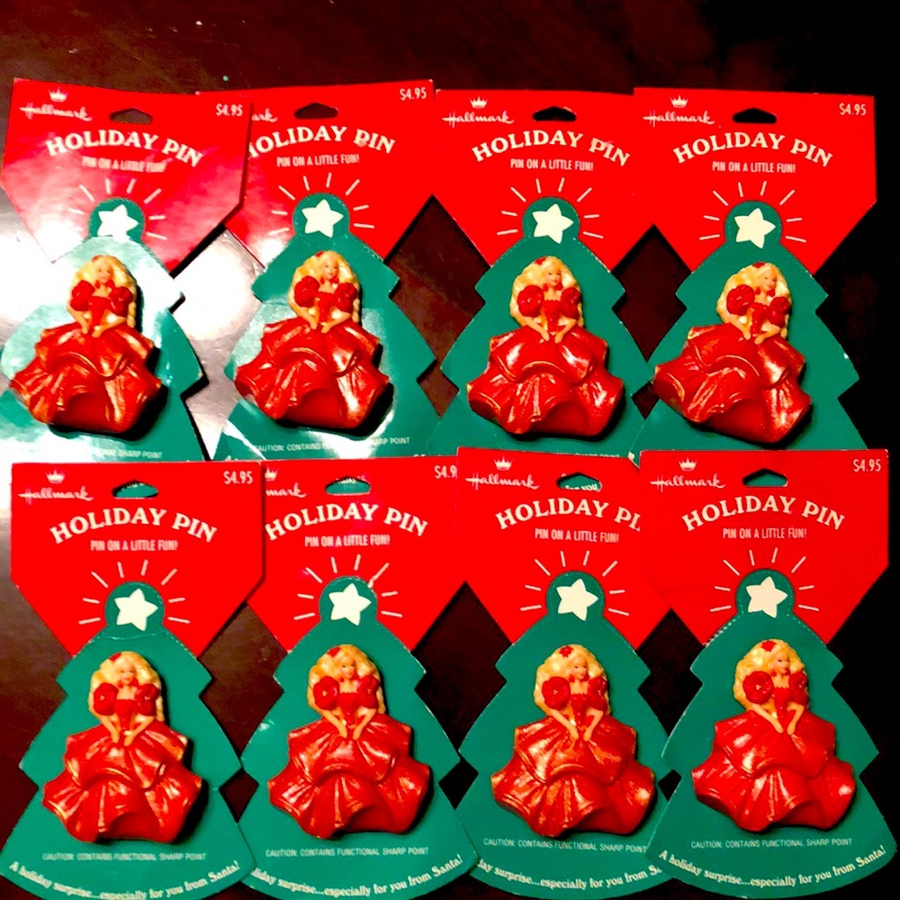 Christmas Hallmark Holiday Barbie Pin.